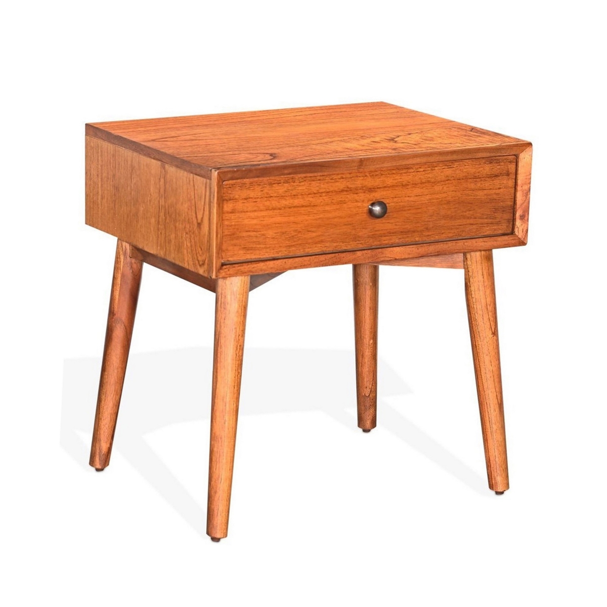 Picture of Benjara BM324842 60 in. Amy Nightstand with Drawers & Metal Handle&#44; Orange & Brown