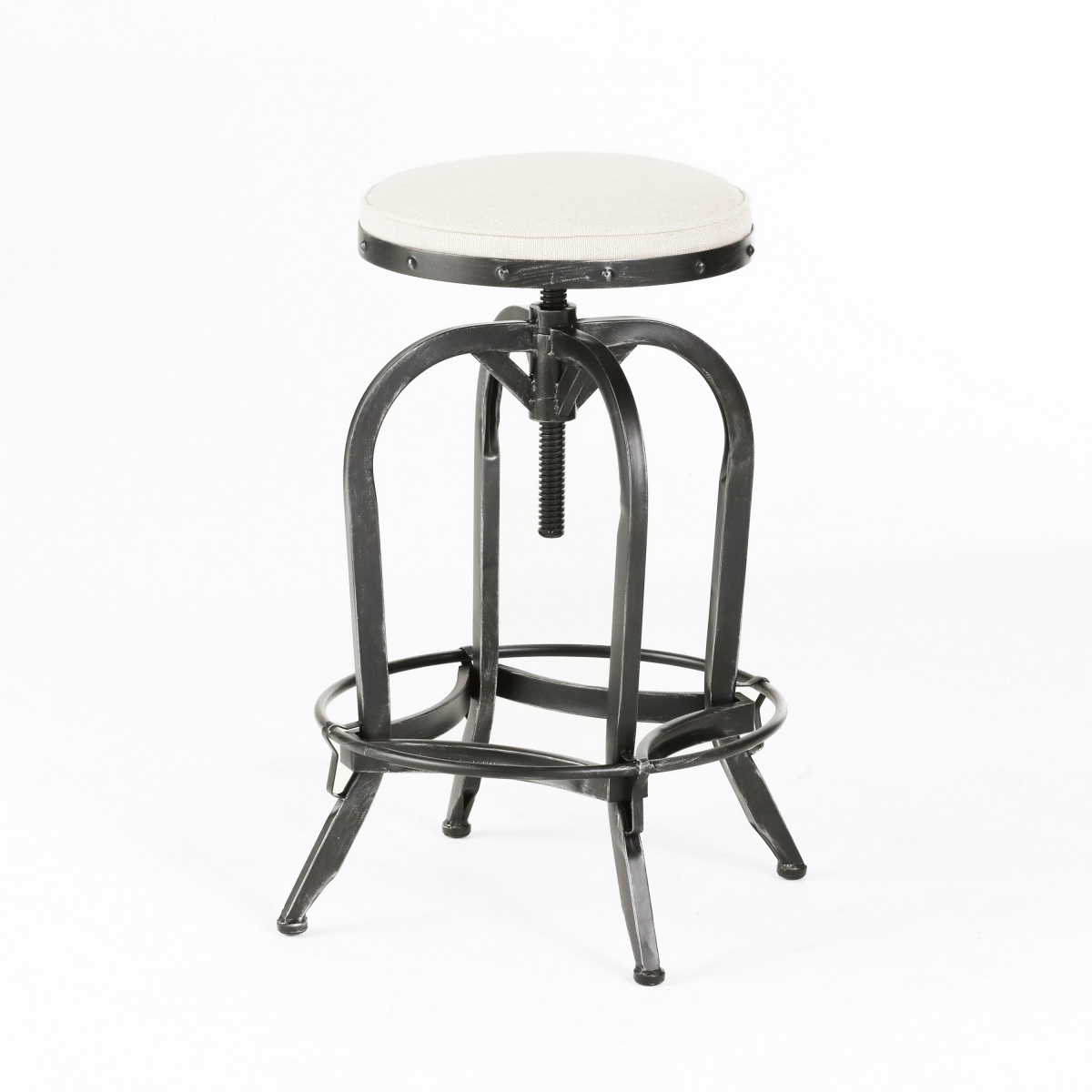 Picture of Benjara BM327720 27 to 34 in. Adjustable Counter Bar Stool with Retro Natural Brown Wood