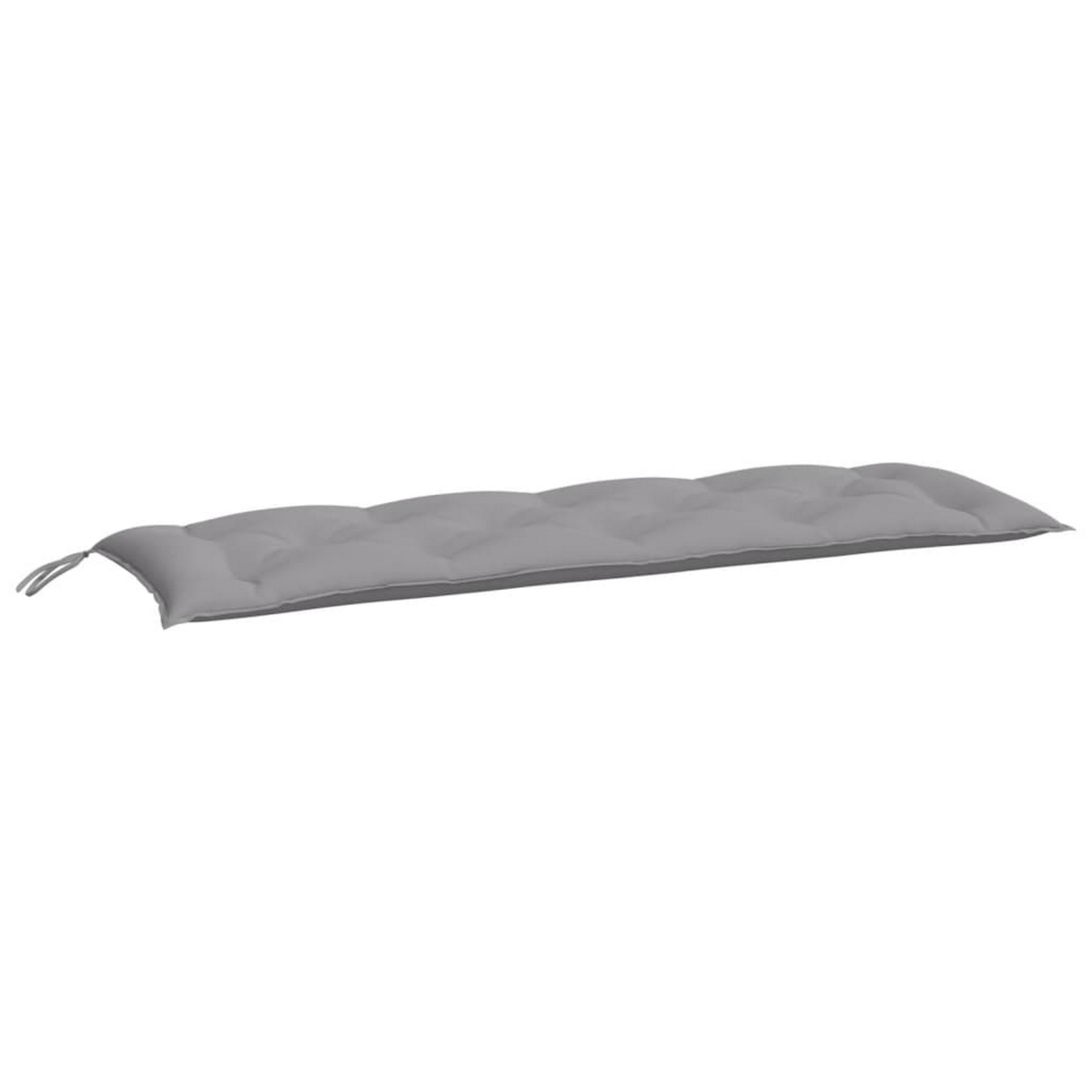 Picture of Benjara BM325916 59 in. Claire Outdoor Cushions for Bench with Tie Ropes&#44; Gray Tufted Oxford