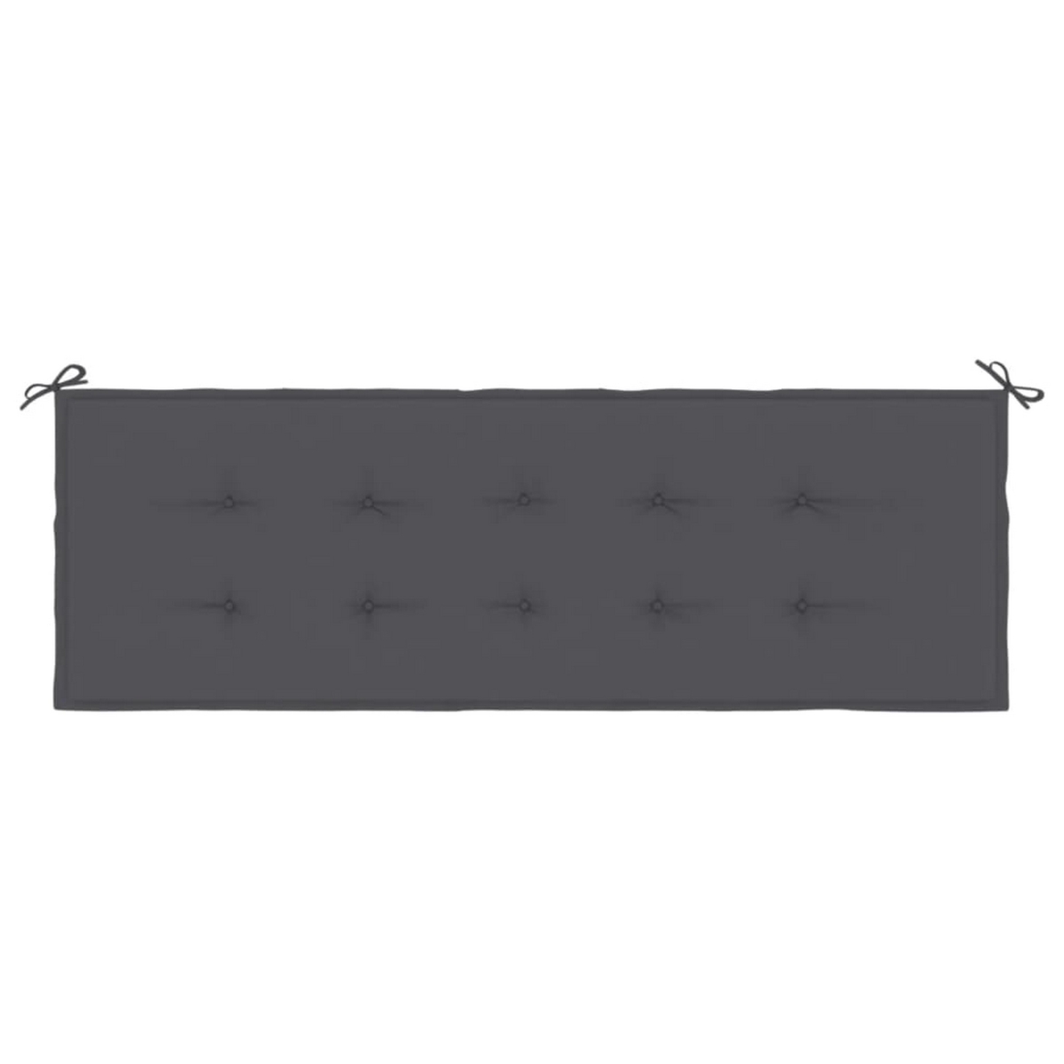 Picture of Benjara BM325827 59 in. Claire Outdoor Cushions for Bench&#44; Tufted Gray Oxford Fabric