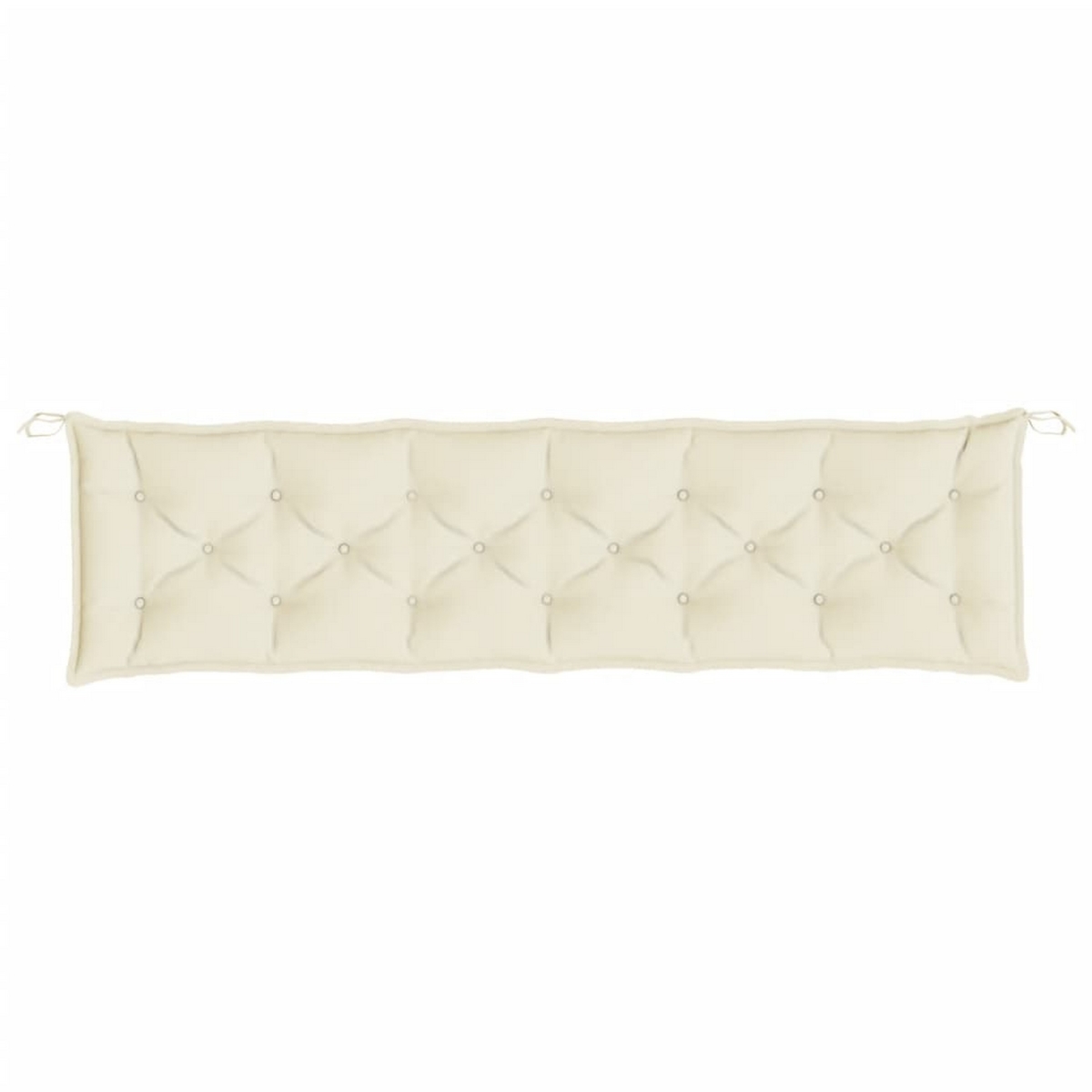 Picture of Benjara BM325821 79 in. Outdoor Cushions for Bench & Tufted Stitch White Oxford Fabric