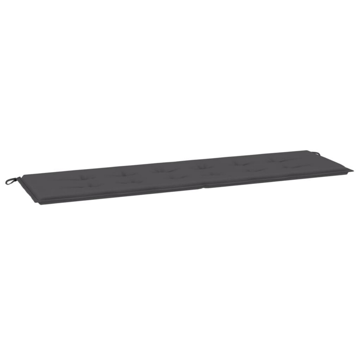 Picture of Benjara BM325945 Claire Outdoor Cushions for Bench with Tie Ropes&#44; Gray Oxford Fabric