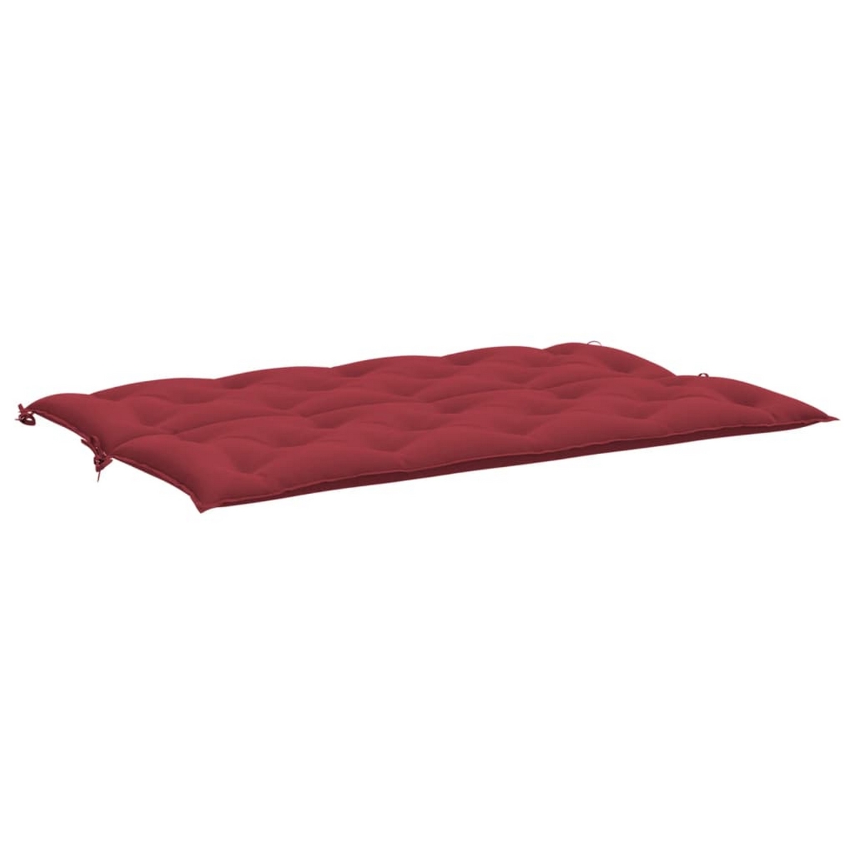 Picture of Benjara BM326278 2 Piece Claire Outdoor Cushions for Bench&#44; Tufted Wine Red Oxford Fabric