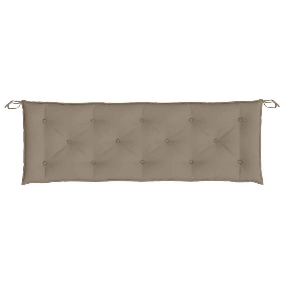 Picture of Benjara BM325607 59 in. Claire Outdoor Cushions for Bench & Tufted Taupe Oxford Fabric