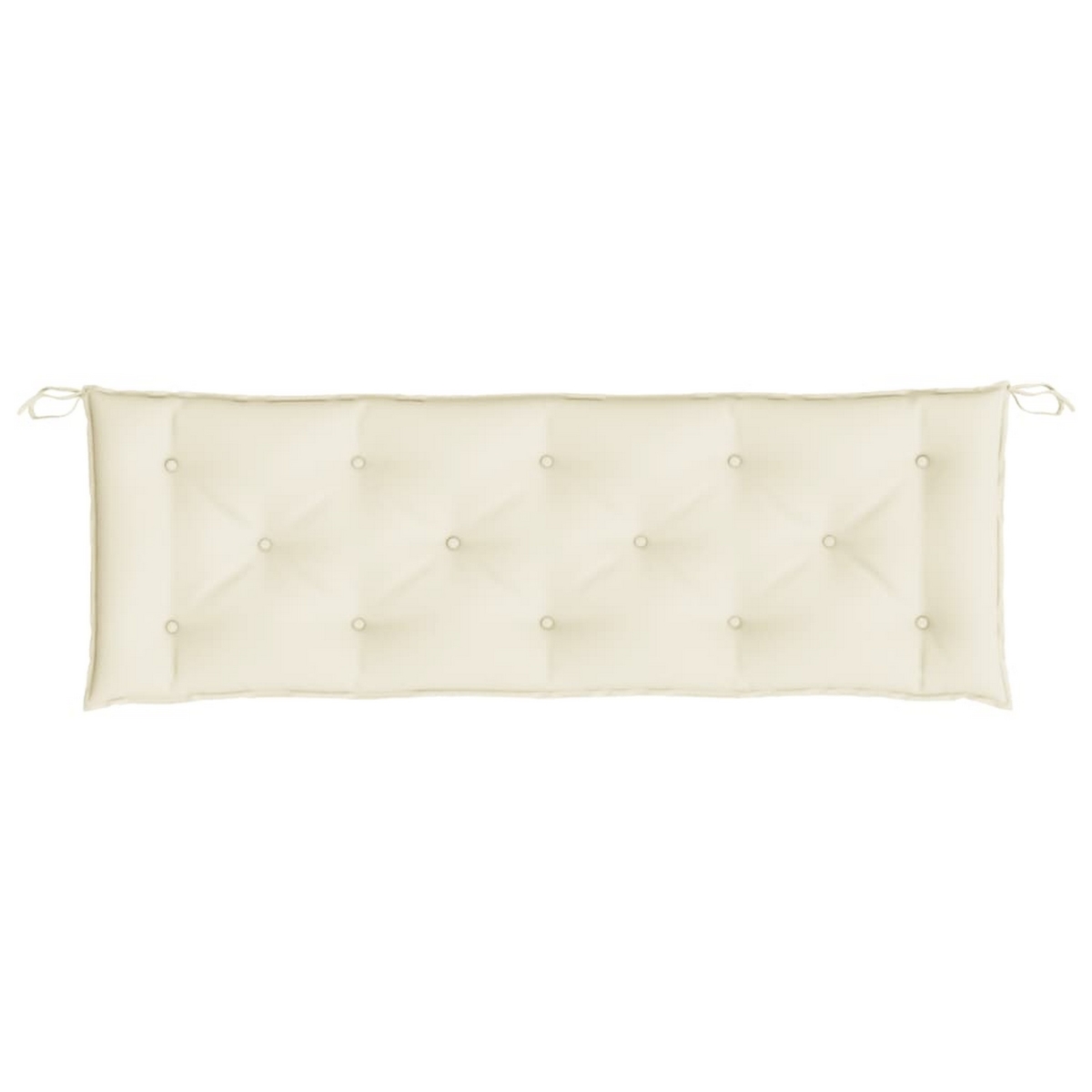 Picture of Benjara BM326241 59 in. Claire Outdoor Cushions for Bench&#44; Tufted White Oxford Fabric