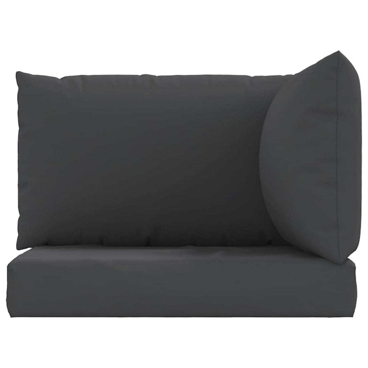 Picture of Benjara BM326294 3 Piece Paom Outdoor Pallet Cushions Set with Plush Patio Black Oxford Fabric