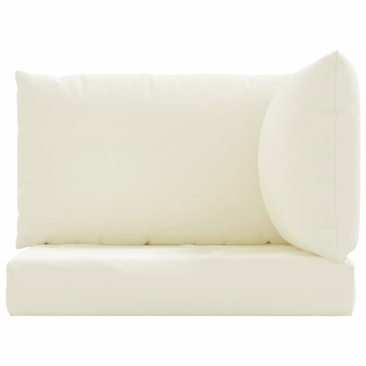 Picture of Benjara BM325711 Paom Outdoor Cushions for Bench & Plush Ivory Oxford Fabric - Set of 3