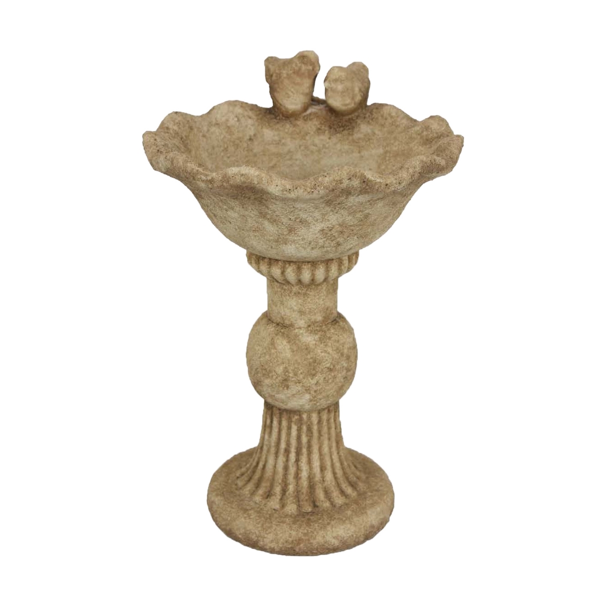 Picture of Benjara BM331095 16 in. Ivina Bird Bath Feeder - Brown Terracotta - Cute Decorative