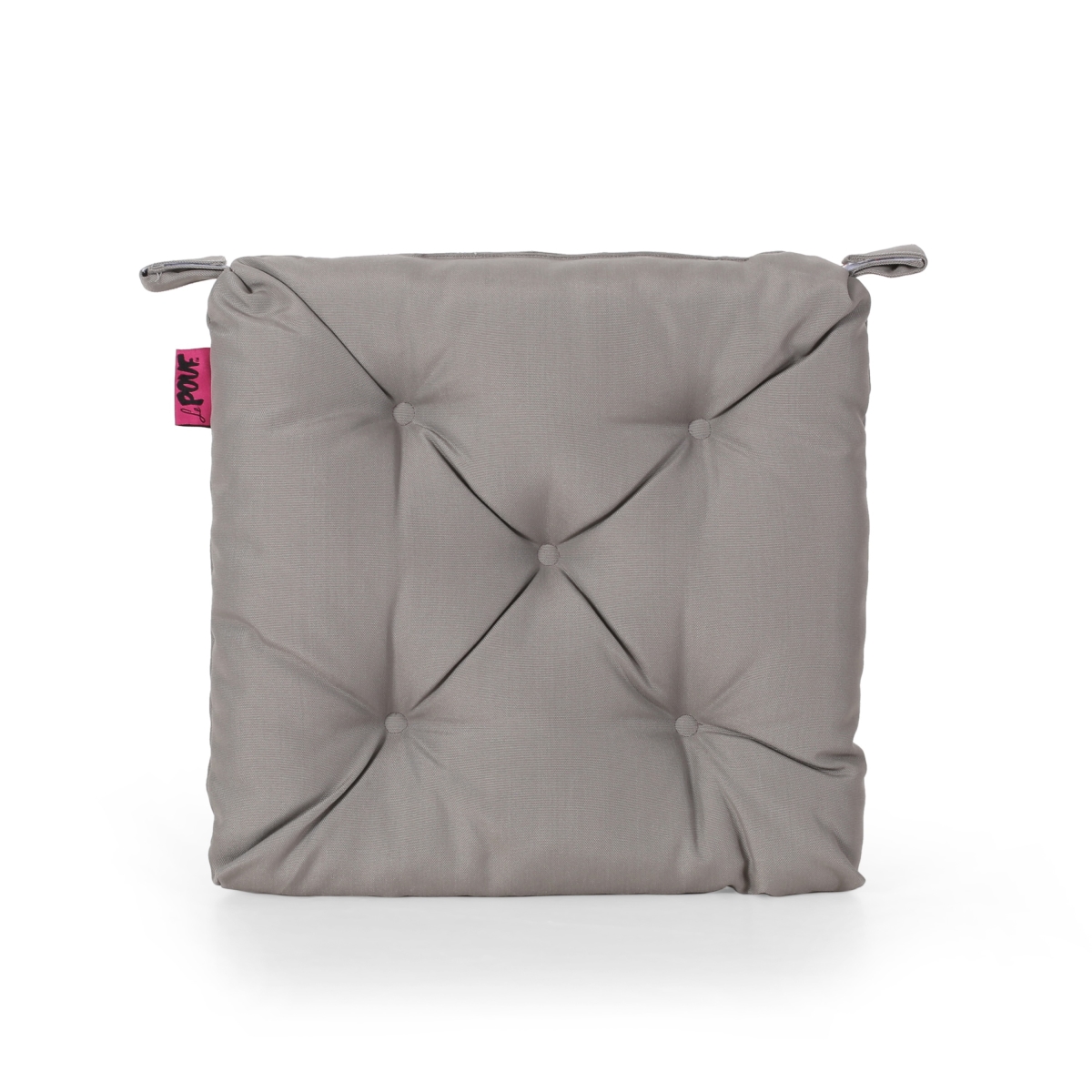 Picture of Benjara BM321298 16 in. Caba Chair Cushion Pad - Tufted - Water Resistant - Gray Polyester