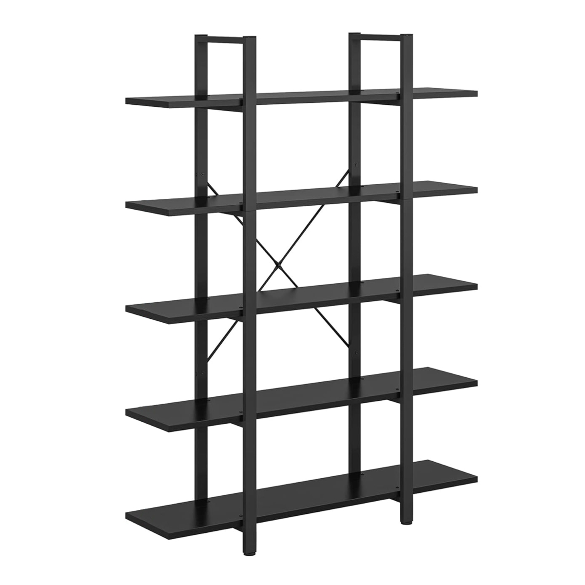 Picture of Benjara BM328377 70 in. Etagere Bookshelf - 5 Tier Display Shelves - Metal Frame&#44; Black