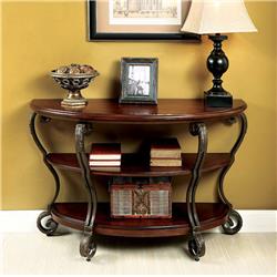 Picture of Benzara BM122961 May Transitional Style Sofa Table&#44; Brown Cherry