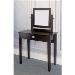 Picture of Benzara BM148716 Compact Designed Dresser Table with Drawer&#44; Dark Brown