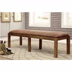 Picture of Benzara BM123752 Gianna Transitional Bench&#44; Rustic Pine