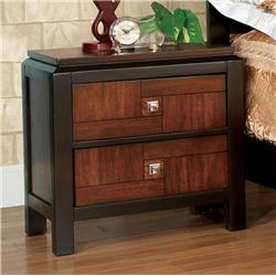 Picture of Benzara BM123140 Patra Transitional Nightstand&#44; Acacia & Walnut