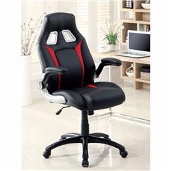 Picture of Benzara BM131850 Argon Contemporary Racing Car Office Chair&#44; Black & Red
