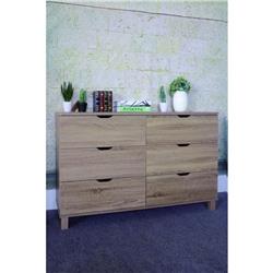 Picture of Benzara BM141889 Commodious Brown Dresser with 6 Drawers