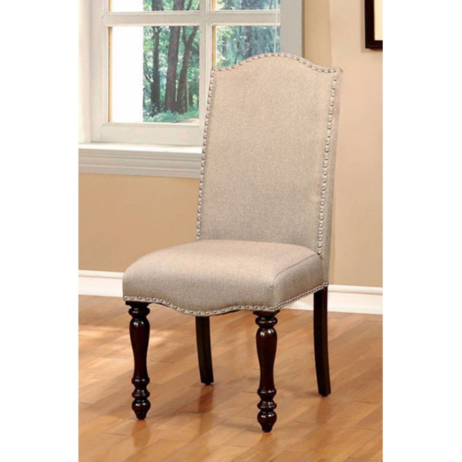 BM131184 Hurdsfield Cottage Side Chair, Cream -  Benzara