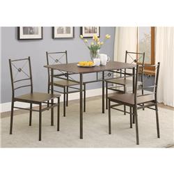 Picture of Benzara BM158030 Ironlike Dining Table&#44; Bronze - Set of 5