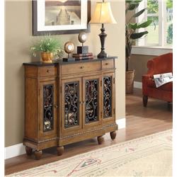 Picture of Benzara BM154237 37 x 13 x 43 in. Console Table&#44; Oak Brown