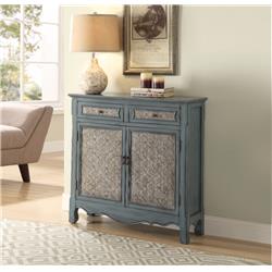 Picture of Benzara BM154262 35 x 11 x 36 in. Winchell Vintage Console Table&#44; Antique Blue