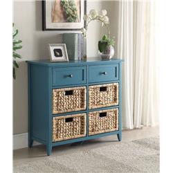 Picture of Benzara BM154277 28 x 13 x 30 in. Flavius Console Table with 6 Drawers&#44; Blue