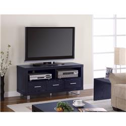 Picture of Benzara BM156142 23.75 x 47.25 x 17.75 in. Magnificent Black Contemporary TV Console with Shelves & Drawers