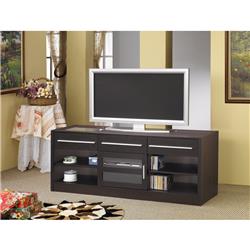 Picture of Benzara BM156145 23.5 x 59.75 x 17.75 in. Stylish TV Console with Conect it Power Drawer-RTA&#44; Brown