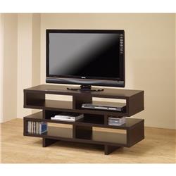 Picture of Benzara BM156152 23.75 x 47.25 x 15.75 in. Contemporary TV Console with Open Storage&#44; Brown