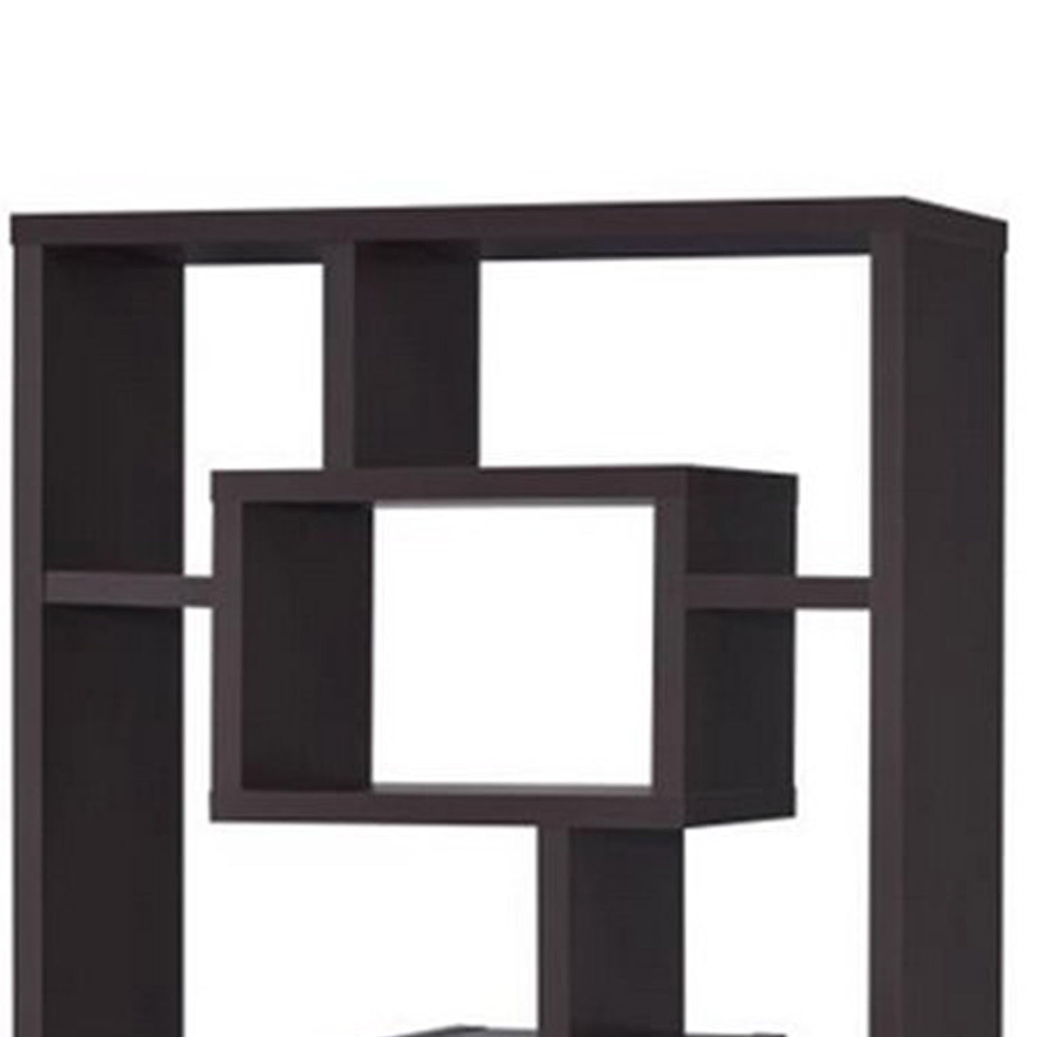 Picture of Benzara BM156231 70.75 x 35.5 x 11.5 in. Aesthetic Fine Looking Rectangular Bookcase, Brown