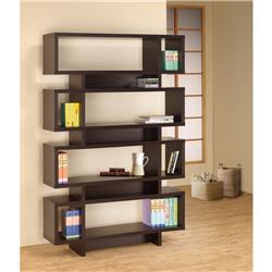 Picture of Benzara BM156243 72.75 x 47.25 x 11.5 in. Stupendous Wooden Bookcase with Open Shelves&#44; Brown