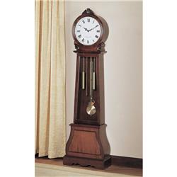 Picture of Benzara BM159266 Brown Traditional Grandfather Clock with Chime