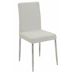 Picture of Benzara BM163761 Dining Side Chair  White  Set of 4 - 38.5 x 17 x  40.48