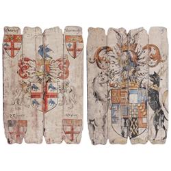 Picture of Benzara BM165474 36 x 1 x 27 in. Wooden Wall Plaque&#44; Multicolor - Set of two