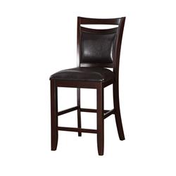 Picture of Benzara BM166597 42 x 19 x 23 in. Wooden Armless High Chair&#44; Brown & Black - Set of 2
