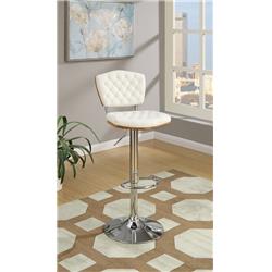 Picture of Benzara BM167113 37 x 16 x 20 in. Barstool with Tufted Seat & Back - White&#44; Set of 2