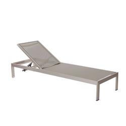 Picture of Benzara BM172096 36 x 25 x 76 in. Anodized Aluminum Modern Patio Lounger - Gray