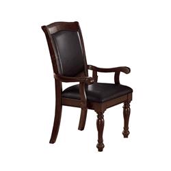 Picture of Benzara BM171255 41 x 25 x 26 in. Rubber Wood Arm Chair - Brown&#44; Set of 2