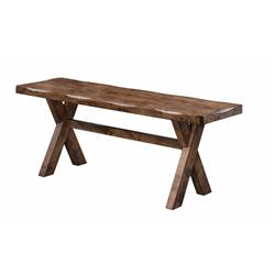 Picture of Benzara BM163719 32 x 39.5 x 62 in. Wooden Bench&#44; Brown