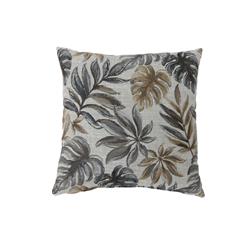 Picture of Benzara BM177969 Contemporary Style Leaf Designed Throw Pillows&#44; Gray - Set of 2 - 2 x 22 x 22 in.