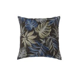 Picture of Benzara BM177972 Contemporary Style Leaf Designed Throw Pillows&#44; Navy Blue - Set of 2 - 2 x 18 x 18 in.