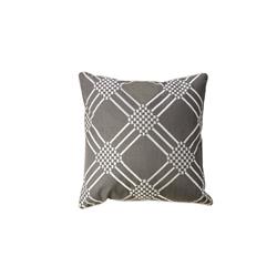 Picture of Benzara BM178024 Contemporary Style Throw Pillows with Diamond Patterns&#44; Gun Metal Gray - Set of 2 - 2 x 20 x 20 in.
