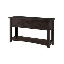 Picture of Benzara BM178137 Wooden Console Table with Three Drawers&#44; Espresso Brown - 30 x 16 x 55 in.