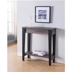 Picture of Benzara BM179698 Wooden Console Table with Bottom Shelf&#44; Black & Gray
