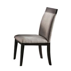 Picture of Benzara BM203987 Fabric Upholstered Wooden Side Chair&#44; Beige & Brown - Set of 2
