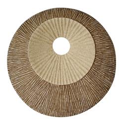 Picture of Benzara BM205831 Round & Ribbed Double Layer Sandstone Wall Art&#44; Brown & Beige - Medium