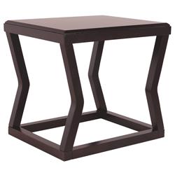 Picture of Benjara BM206144 Wooden End Table with Rectangular Top & Sturdy Angular Legs&#44; Brown