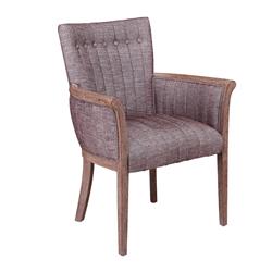 Picture of Benjara BM209074 Fabric Upholstered Tufted Back Accent Chair with Flared Arms - Brown