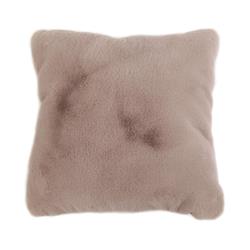 Picture of Benjara BM214112 20 x 20 in. Fabric Upholstered Accent Pillow with Fur Like Texture - Brown