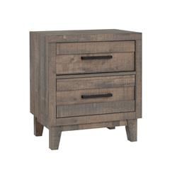 Benjarabm215470 2 Drawer Wooden Nightstand With Plank Style Fronts Bar Handles Brown 27 1 X 15 5 X 23 6 In Dailymail