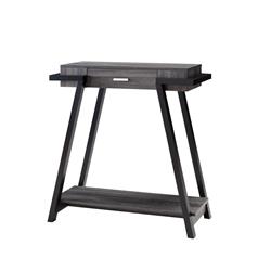 Picture of Benjara BM204129 Wooden Console Table with Angled Leg Support & Drawer - Black & Gray